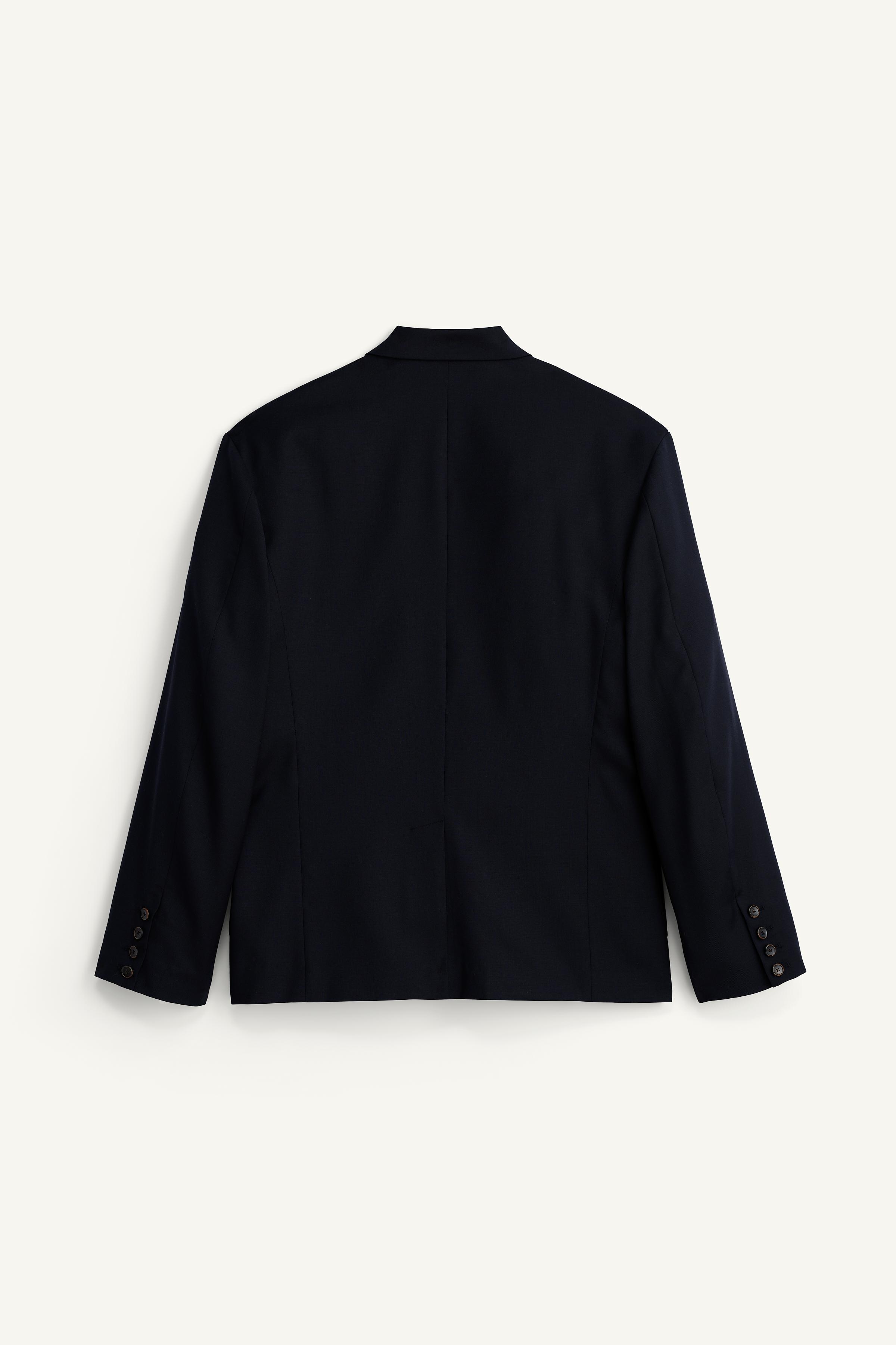 RELAXED FIT CONTRAST EMBROIDERED BLAZER
